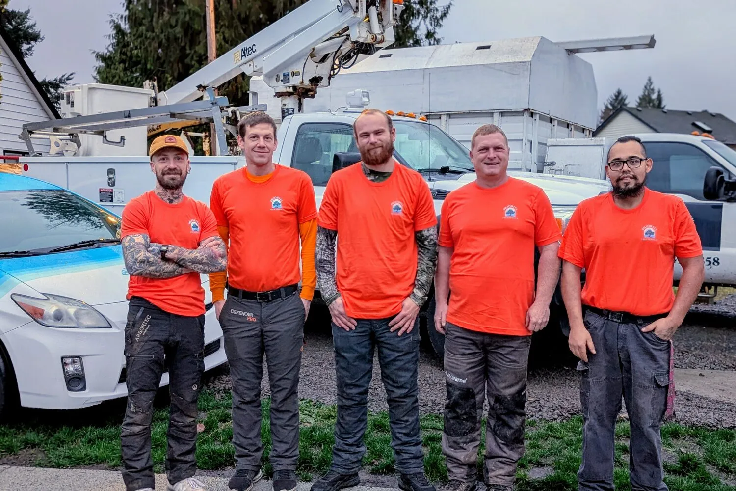 Priority Tree Service crew on a residential tree job in Clark County, WA